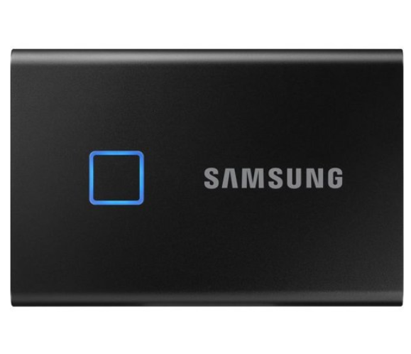SAMSUNG 삼성 T7 터치 휴대용 SSD - 1TB USB 3.2세대 외장 메탈릭 블랙 (MU-PC1T0K/WW)단일상품